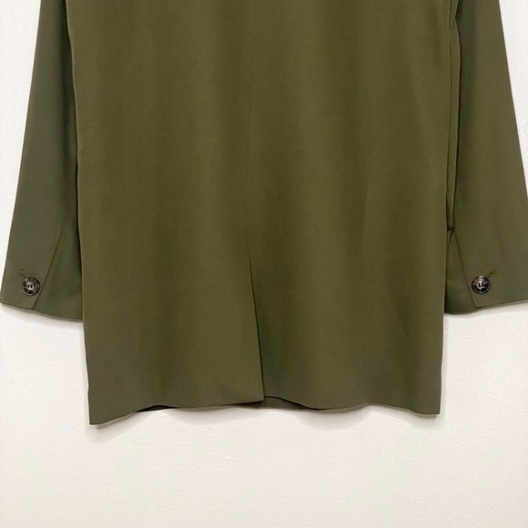 Madewell Drapeweave Caldwell Double Breasted Blazer Jacket Kale Green XS - Picture 11 of 16